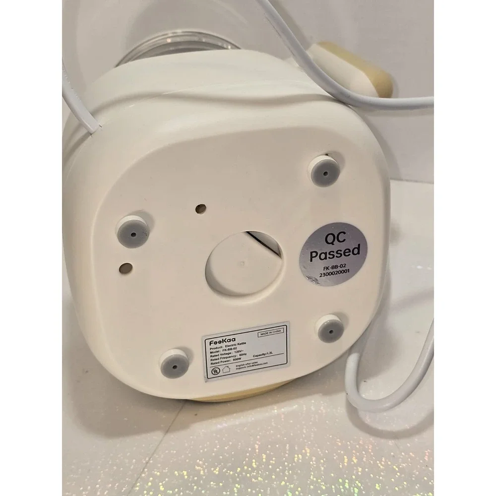 Feekaa Electric Glass Kettle EUC Retro Kitchen Countertop Appliance Bottle‎ Warm